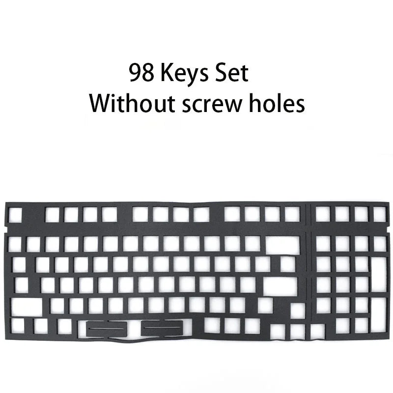 Poron Sandwich Foam Keyboard Dampening Pads — Soft Sound-Absorbing Switch Dampeners for 60/61/63/64/68/75/84/87/96/98/100/104/108-Key Layouts