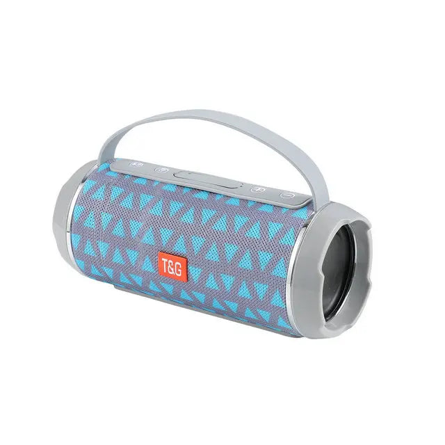 Portable Bluetooth Speaker with Subwoofer 2.1 — Waterproof FM Radio, TF/USB/AUX, Powerful Bass HiFi Sound