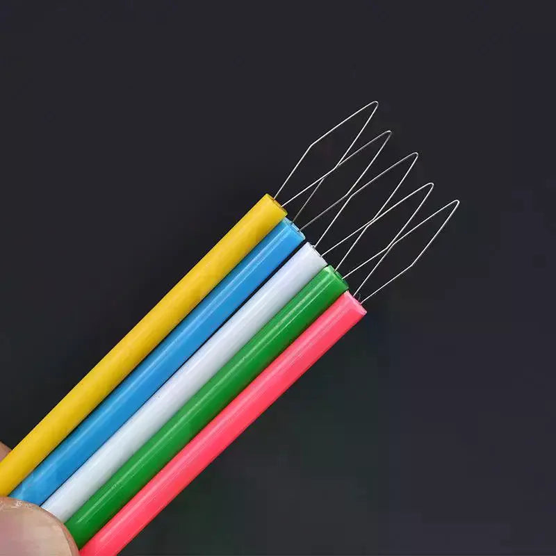 Cylindrical Colorful Needle Threader - Beading & Sewing Threading Tool for Clothing, Knitting and DIY