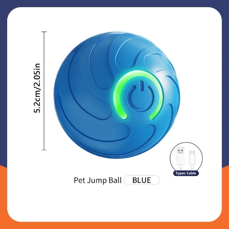 Automatic Interactive Pet Ball USB Rechargeable Moving & Bouncing Toy for Dogs & Cats