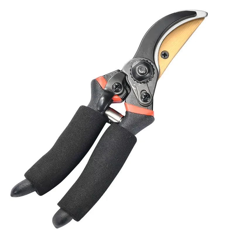 Precision Stainless Steel Pruning Shears - Ergonomic Hand Pruners for Garden, Shrubs & Orchards