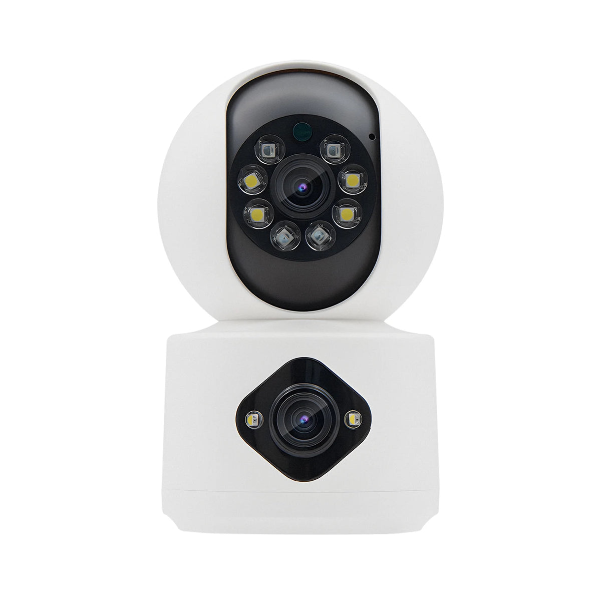 4MP WiFi 360° Dual-Lens Mini Security Camera - Indoor Baby Monitor Webcam