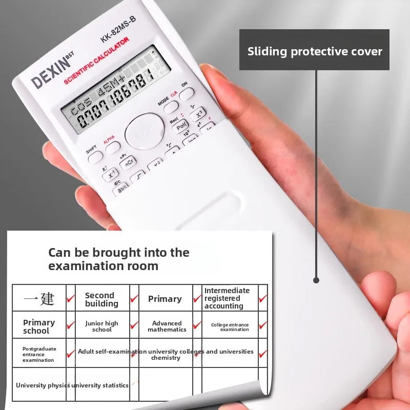 Scientific Student Calculator for Exams & Accounting Functions, Portable Classroom Calculator
