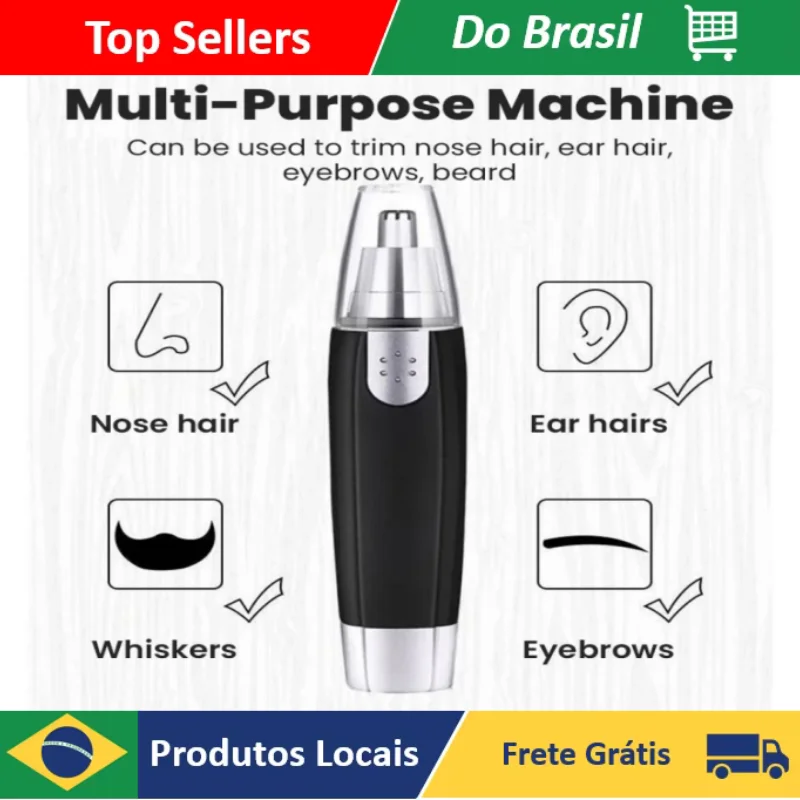 Rechargeable 3-in-1 Electric Nose & Ear Hair Trimmer for Men and Women, Washable Eyebrow, Beard & Neck Grooming Kit