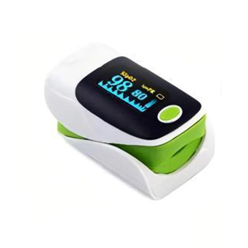 2-in-1 Fingertip Pulse Oximeter & Blood Pressure Monitor with OLED Display — Portable SPO2 & Pulse Rate Monitor