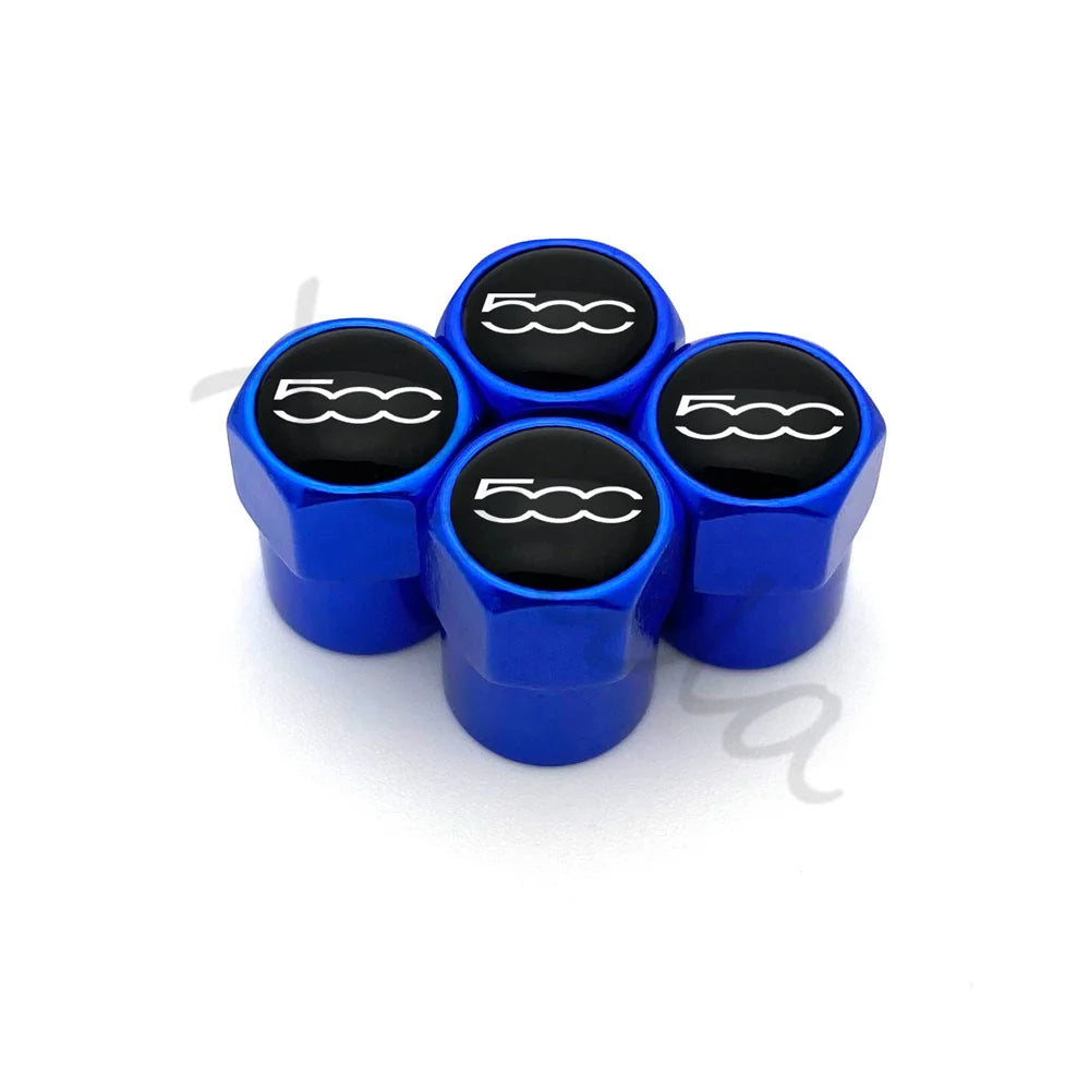4-Pack Aluminum Alloy Tire Valve Stem Caps – Airtight Dustproof Wheel Valve Covers