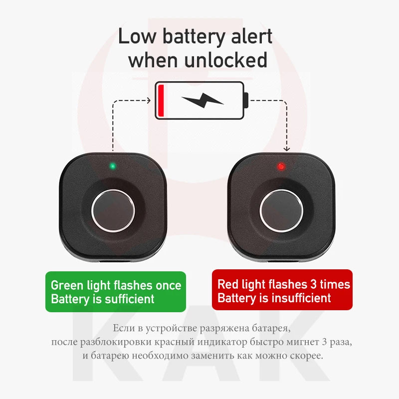 Biometric Fingerprint Cabinet & Drawer Lock Keyless Smart Lock Black — Anti-Theft, Long Standby