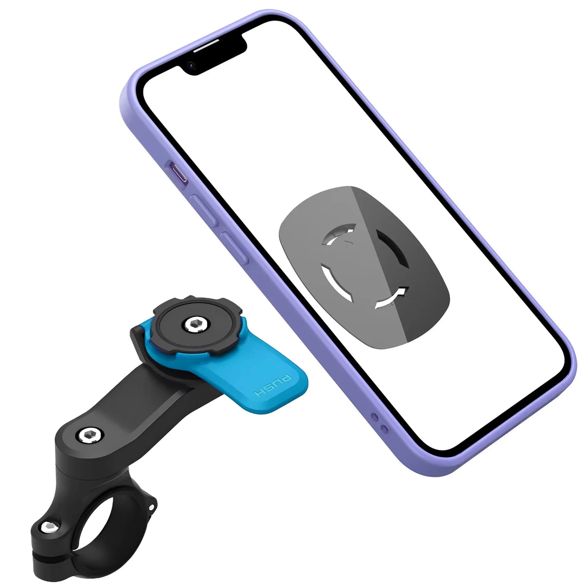 Universal 360° Rotating Motorcycle & Bicycle Phone Holder – Detachable Adjustable Mount for 4.7–7.2 in Phones, Fits 22.2–28.6 mm Handlebars
