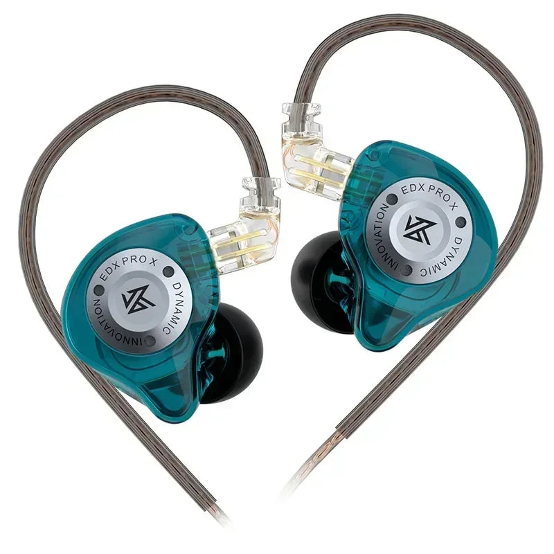Dynamic Drive In-Ear Wired Earphones - HiFi Bass DJ Monitor Earbuds with Detachable 2-Pin Cable, 3.5mm