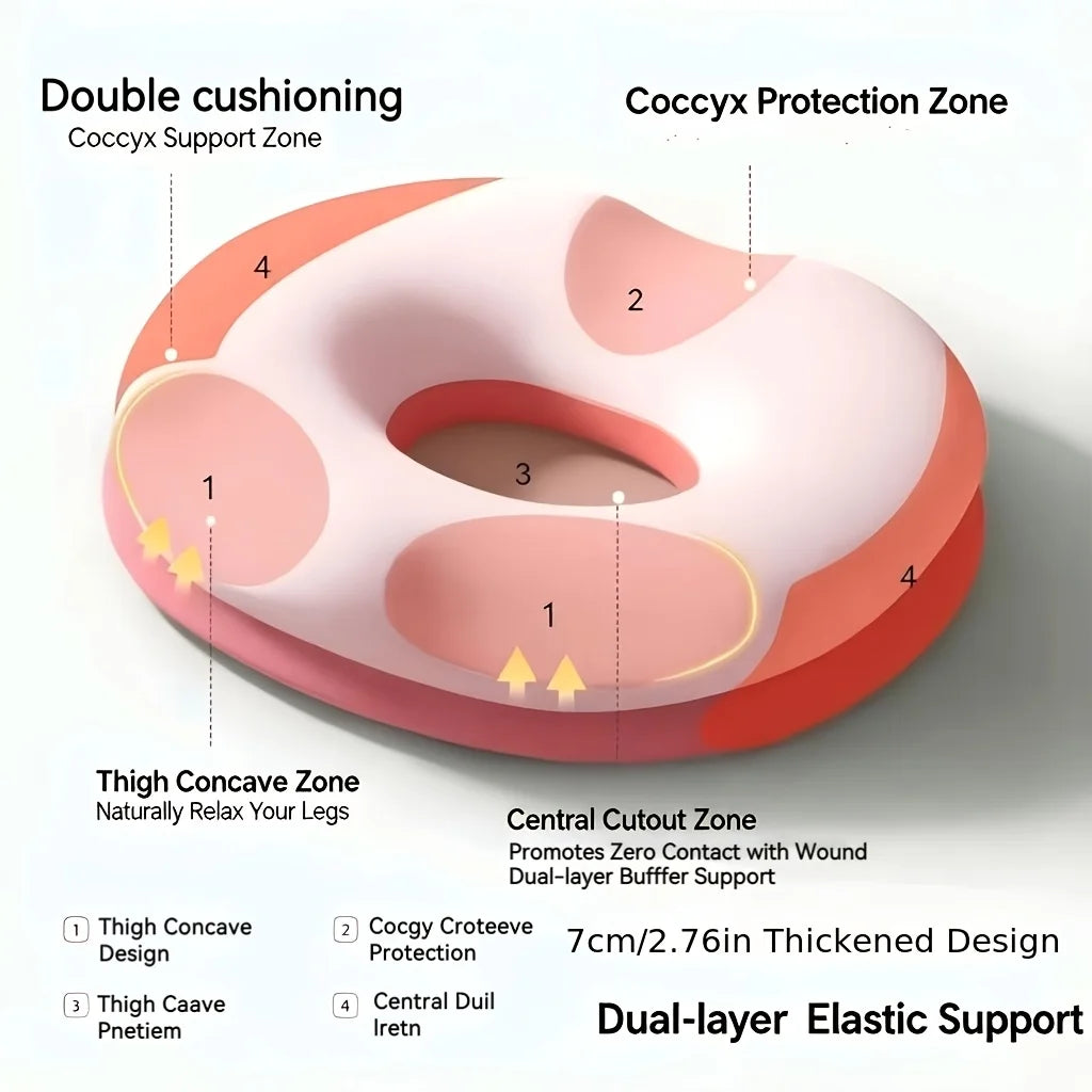 Donut memory foam seat cushion, view 2