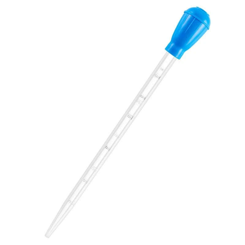 Extendable Aquarium Siphon & Pipette Cleaner - Fish Tank Vacuum Water Changer, Silicone Plastic, 11.4 in (29 cm) & 18.1 in (46 cm)