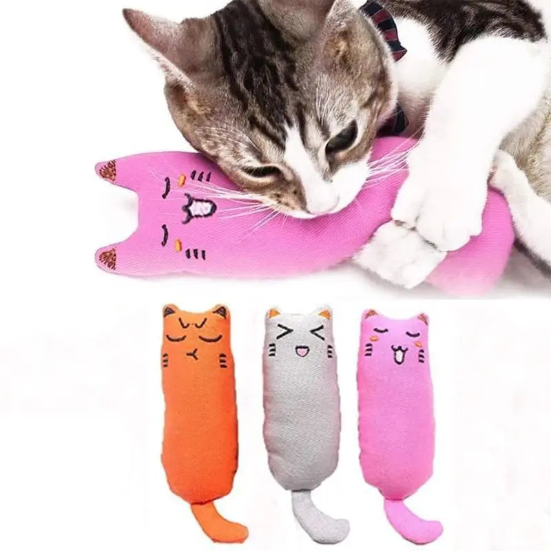 Catnip Thumb Plush Toy – Bite-Resistant Chew Pillow & Teaser for Cats, 5.0 x 2.1 in (12.6 x 5.3 cm)