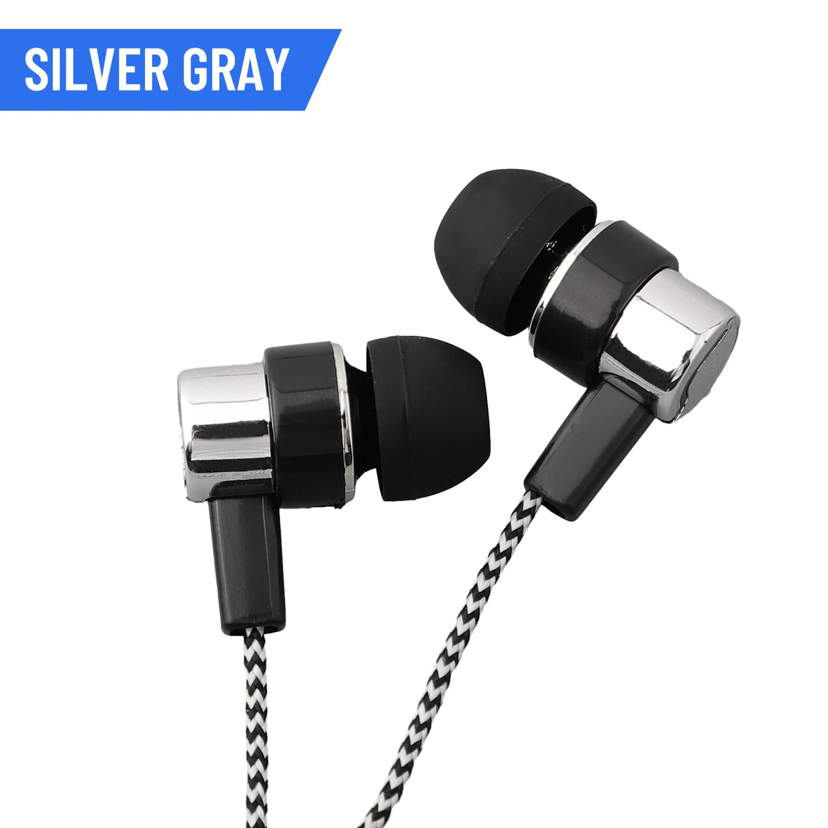 3.5mm In-Ear Wired Earbuds with Mic — Bass Stereo & Noise Cancelling