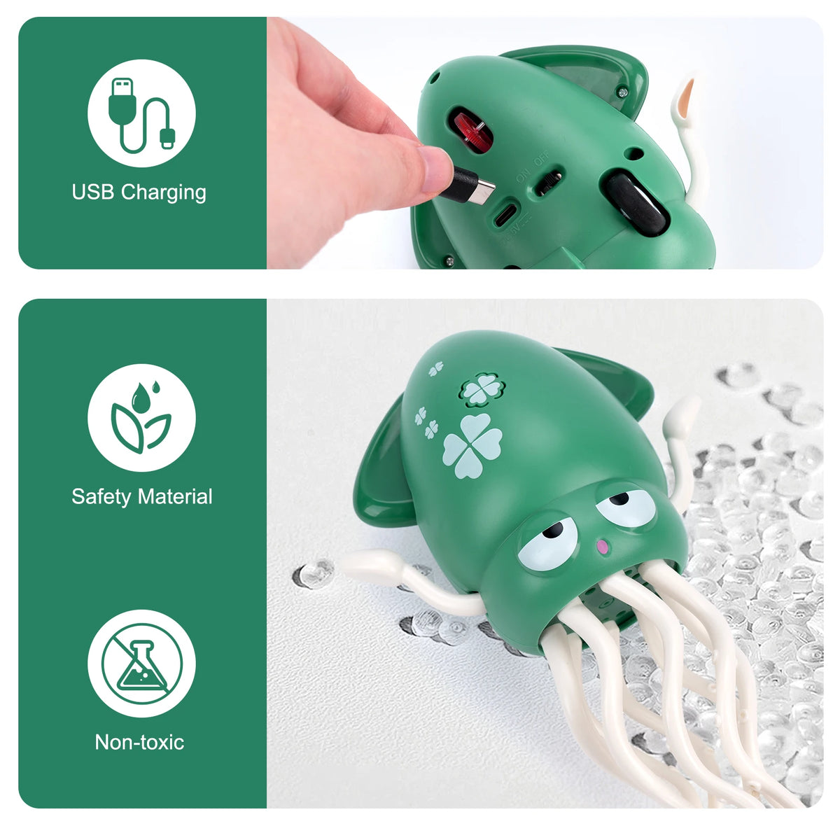 Baby & Toddler Electronic Pet Toys - Dancing Octopus, Musical Penguin & Duck | Interactive Crawling Tummy Time Toy