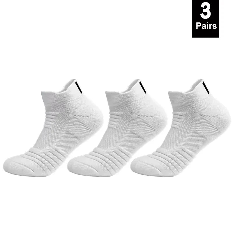 Anti-Slip Football & Basketball Socks for Men – Breathable Deodorizing Sport Socks, Ankle/Low Tube, 1 or 3 Pairs, EU 39-45