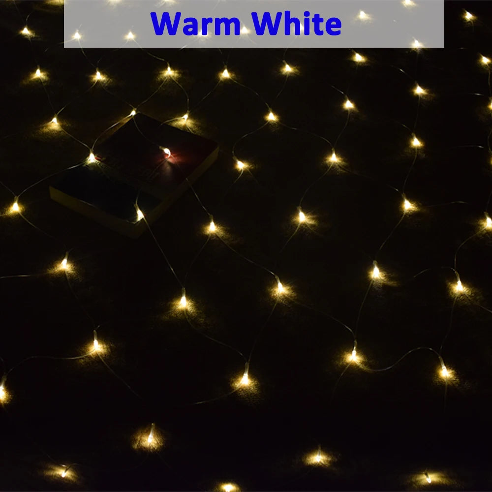 LED Net Fairy String Lights Waterproof Outdoor 110V/220V Christmas Wedding Garden Party Decor