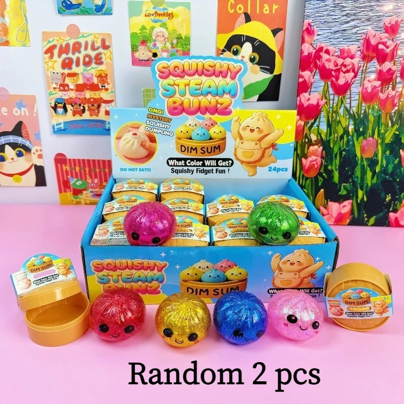 Mini Squishy Dumpling Fidget Toy for Stress Relief view 9