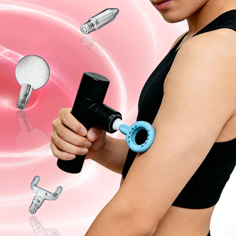 Replaceable Silicone Massage Gun Heads for 12–19mm (0.47–0.75 in) Shaft — Fascia Attachments for Muscle Relief & Recovery