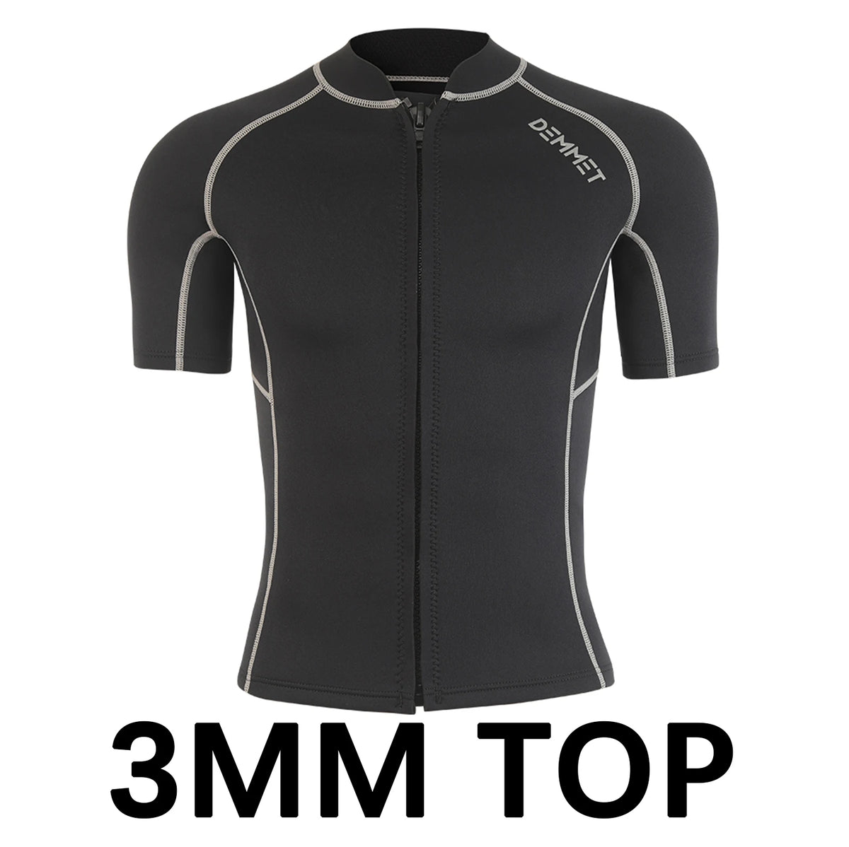 Men's Short Neoprene Wetsuit - Jacket or Pants 1.5mm / 3mm Front-Zip Split Sleeve for Surfing, Diving & Spearfishing