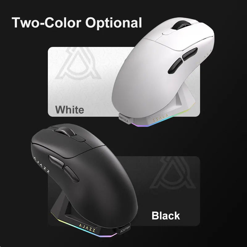 Wireless Gaming Mouse 2.4GHz & Bluetooth - Right-Hand Ergonomic, 26,000 DPI Optical Sensor, Battery Powered