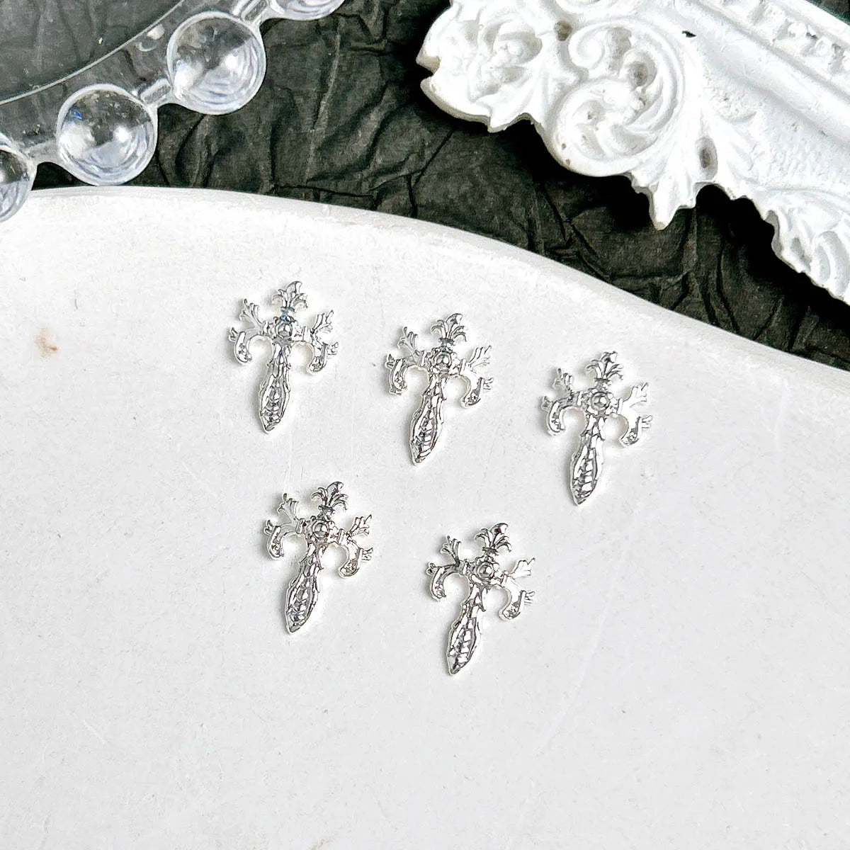 20-Pack 3D Cross Nail Charms for DIY Manicure view 10