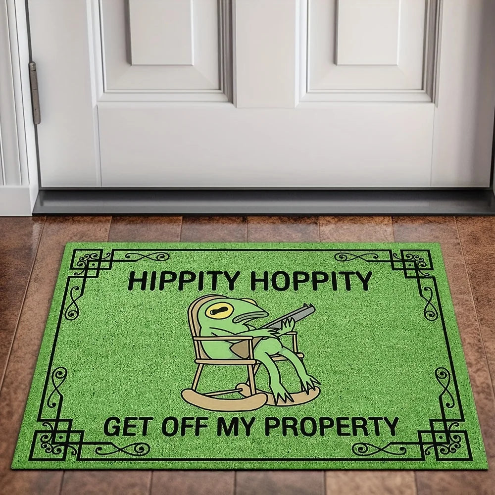 Leisure Frog Doormat Green – Lightweight Indoor/Outdoor Welcome Mat for Entryway, Bedroom & Living Room