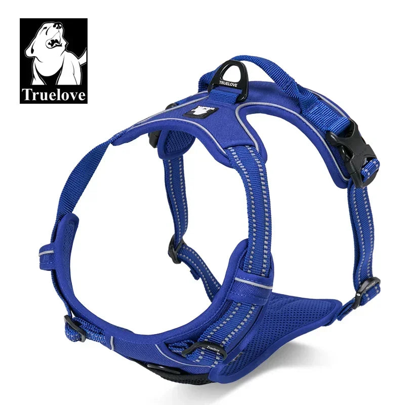 No-Pull Reflective Padded Dog Harness with Handle - Adjustable Escape-Proof Vest XS-XL