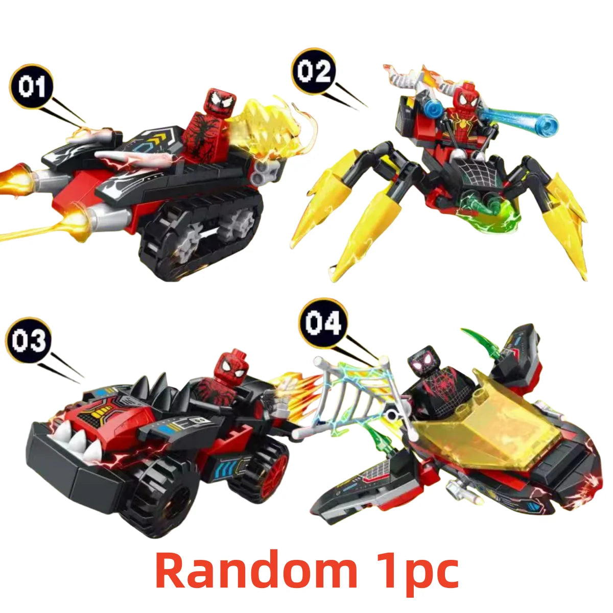 Blind Box Mini Building Block Figures – Mystery Superhero & Villain Collectible Toy Gift