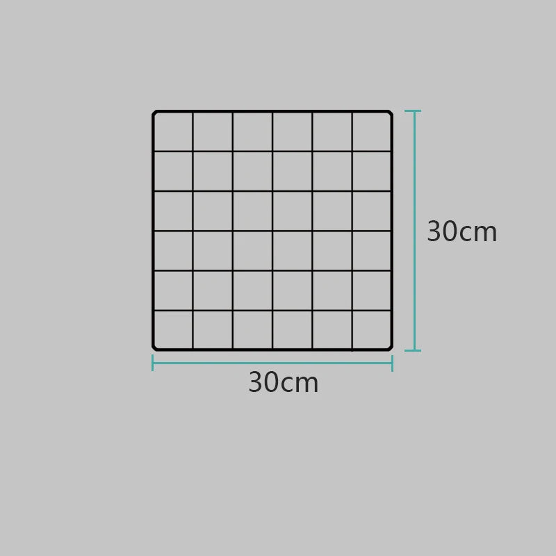 Wall Mounted Wire Grid Organizer with Removable Baskets, Hooks and Shelves, Iron Mesh Storage Panel