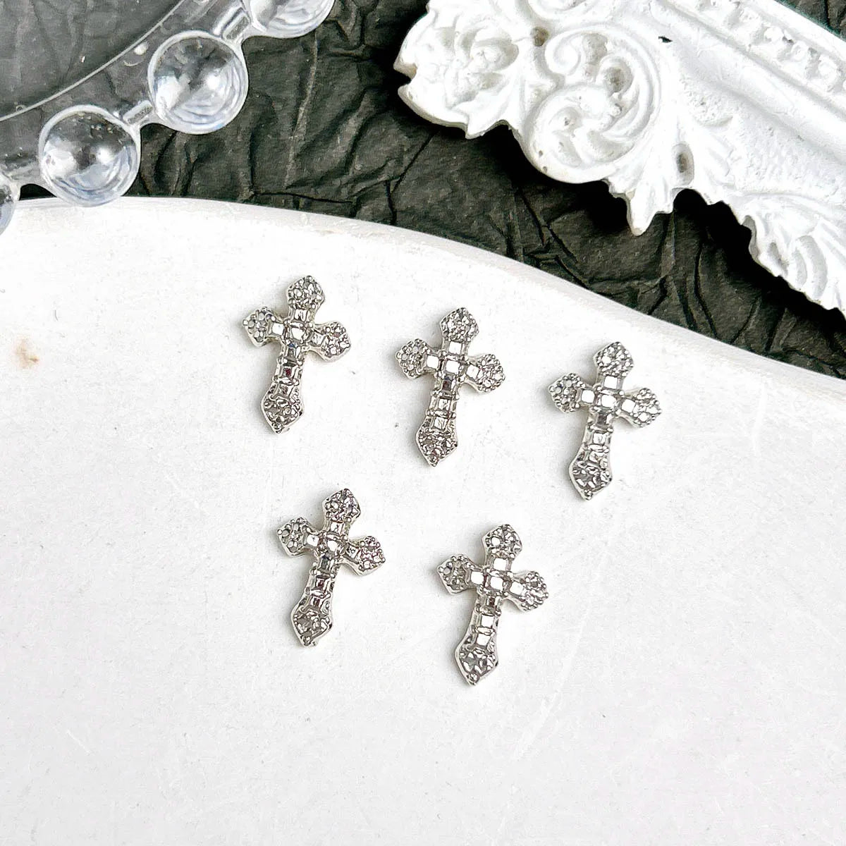 20-Pack 3D Cross Nail Charms for DIY Manicure view 7