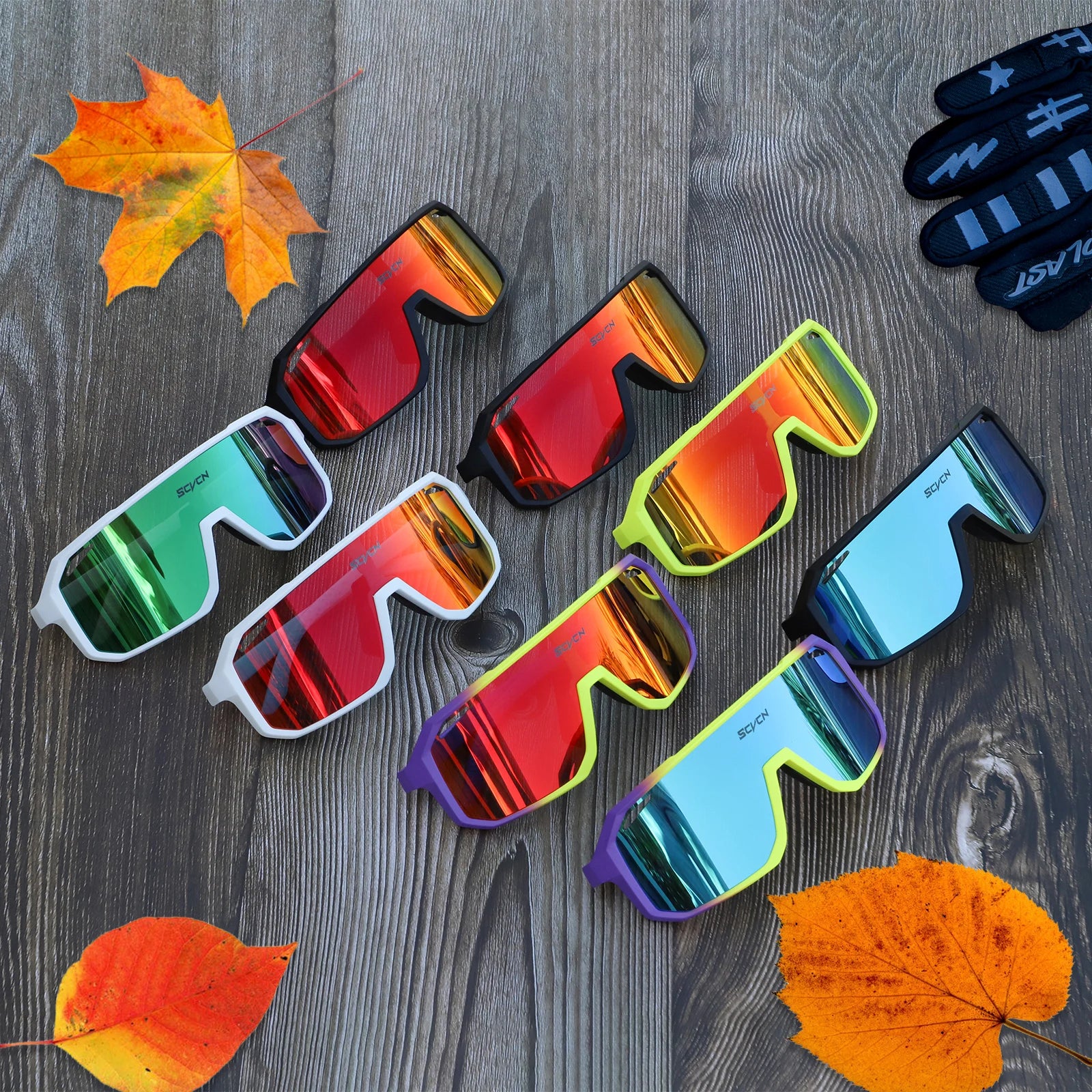 UV400 Cycling Sunglasses for Men & Women - TR90 Road & MTB Bike Sports Goggles