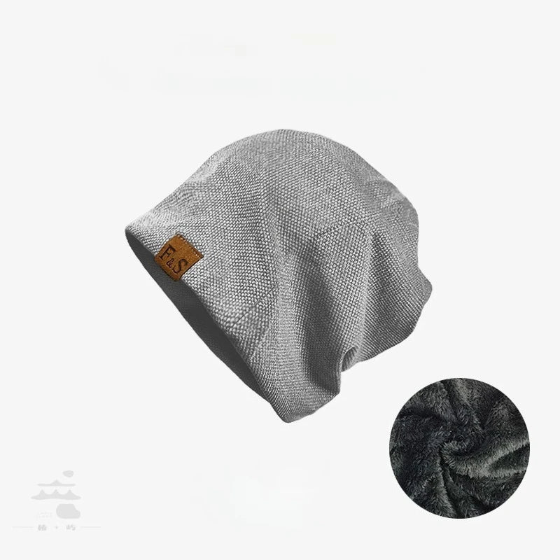 Plush Lined Fuzzy Knit Beanie - Unisex Warm Winter Skull Cap, One Size