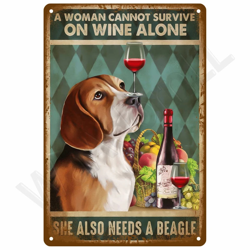 Retro Metal Wall Sign 20 x 30 cm (7.8 x 11.8 in) Vintage Tin Bedroom Wall Art