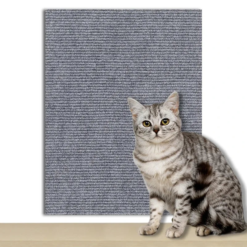 Self-Adhesive Cat Scratcher Mat 60 x 200 cm (23.6 x 78.7 in) – Trimmable Sofa Protector Carpet for Cats