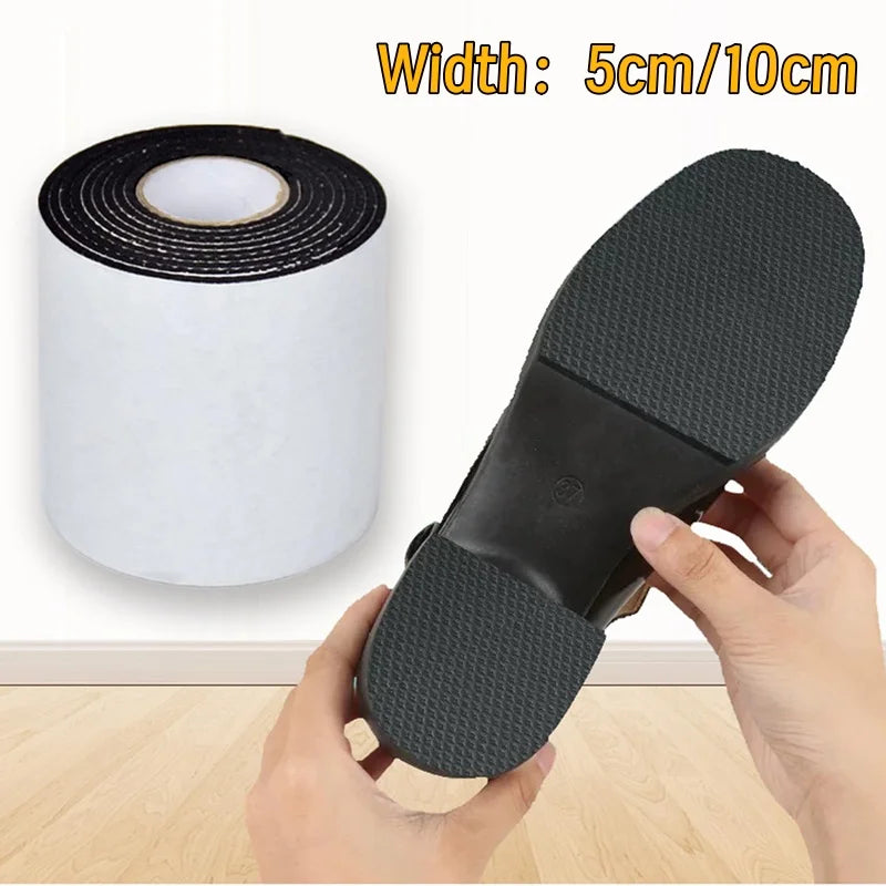 1 m (3.28 ft) Self-Adhesive Anti-Slip Sole Stickers, Mute Cushion Insoles for Outsole Repair, Wearable Shoe Pads