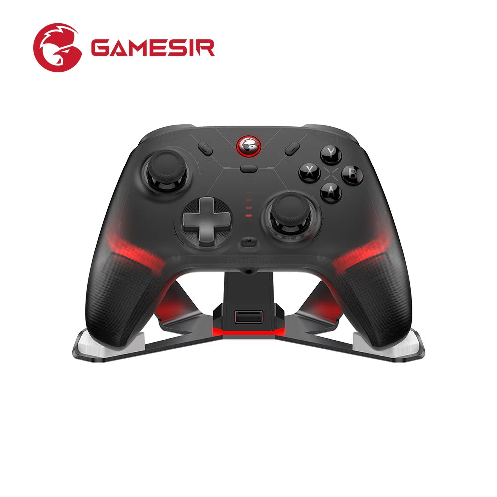 Wireless Game Controller with Hall-Effect Triggers for Nintendo Switch, PC, Steam, iOS & Android - Optional Charging Dock