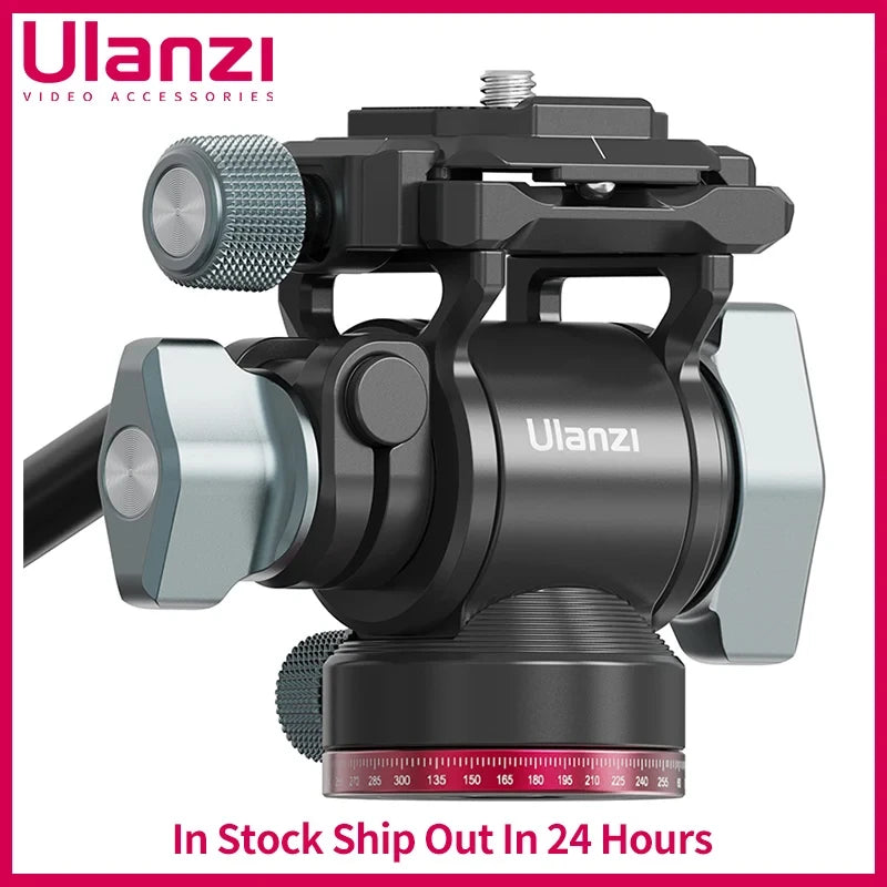 Small Hydraulic Ball Head Camera Tripod Head 360 Panoramic Universal Ballhead for DSLR and Monopod, Supports 10 kg (22 lb)
