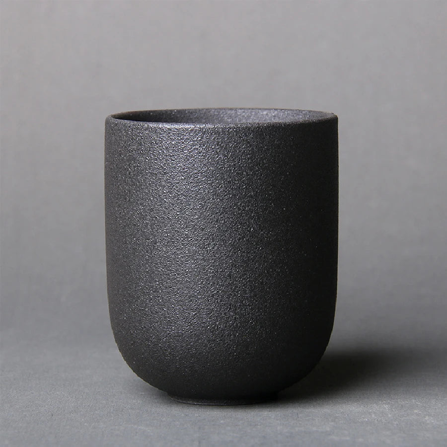 Vintage Ceramic Tea Cup 130 ml (4.4 fl oz) Japanese Stoneware Porcelain Mug for Kung Fu Tea, Sake & Coffee