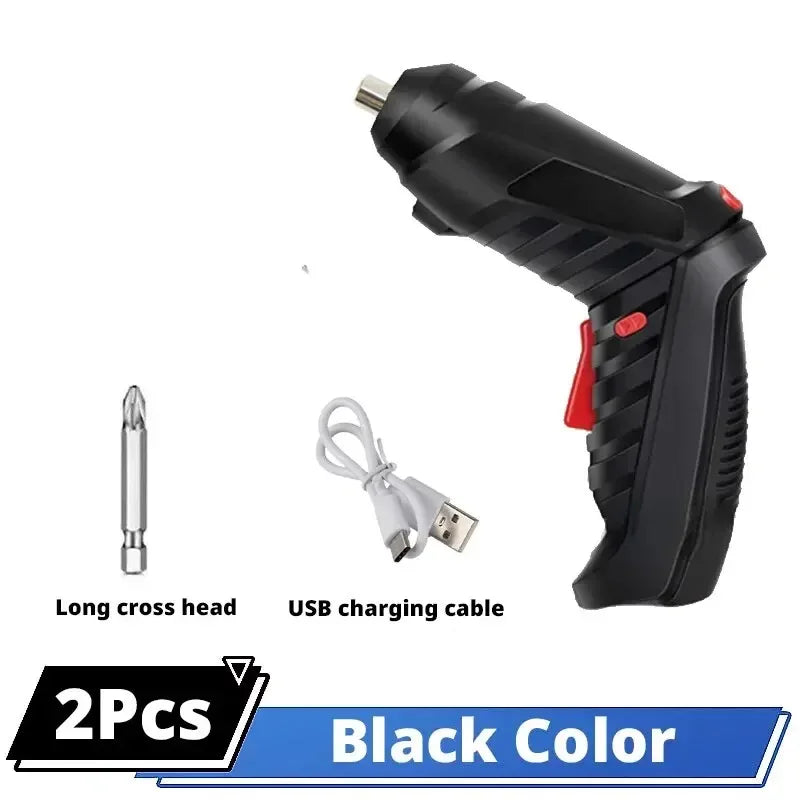 3.6V 1800mAh Cordless Electric Screwdriver Kit – 2-Pack or 47-Piece Accessory Set