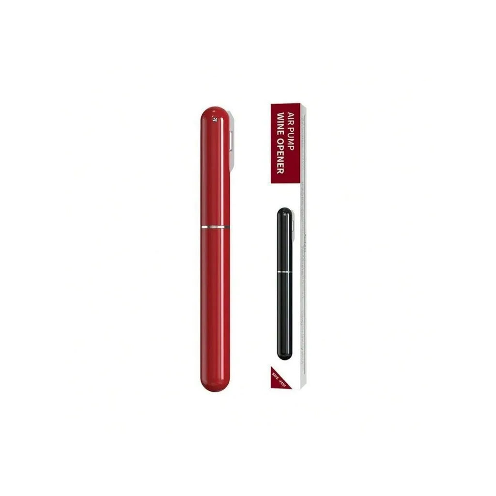 Pneumatic Wine Bottle Opener Kit with Foil Cutter & Gift Cylinder Box for Home Bar
