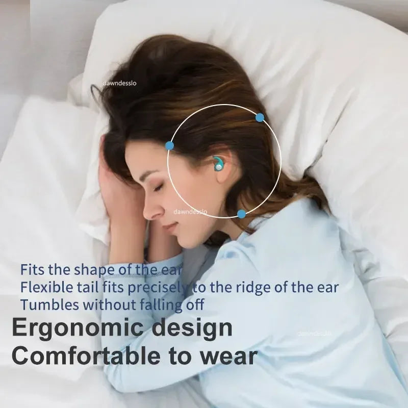 Silicone Noise-Canceling Earplugs - Waterproof 3-Layer Noise Filter for Sleep & Swimming