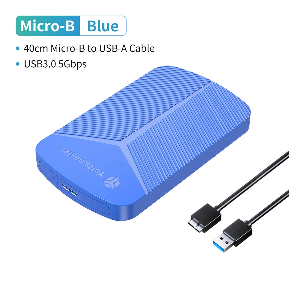 2.5-Inch SATA HDD/SSD Enclosure USB 3.0 UASP 6Gbps — Windows, Mac, Linux