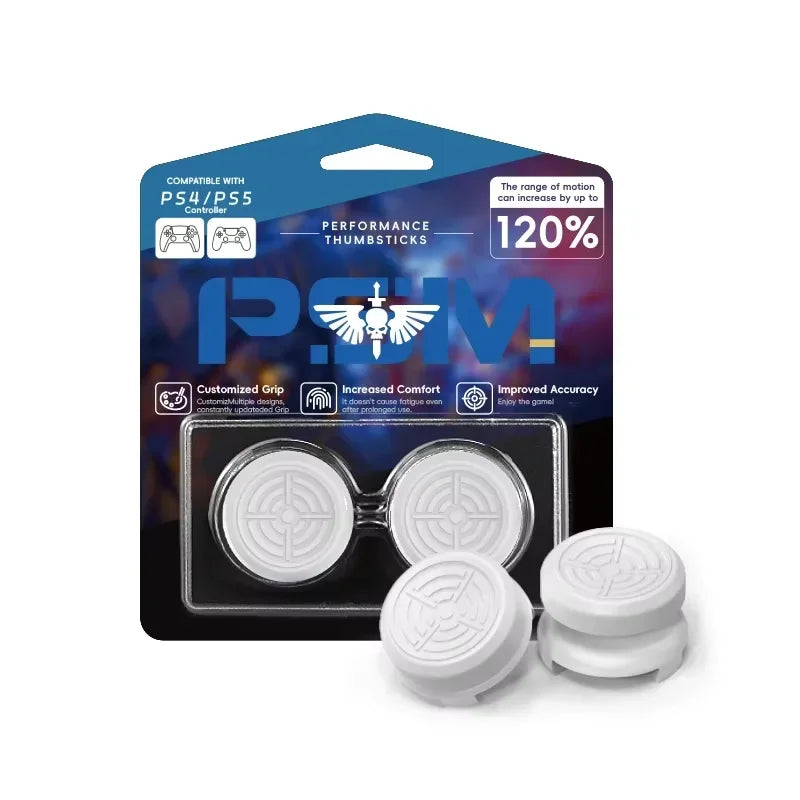 High-Rise Thumbstick Extenders for PS4, PS5 & 8BitDo Ultimate Controller – 2-Pack Silicone Joystick Grips