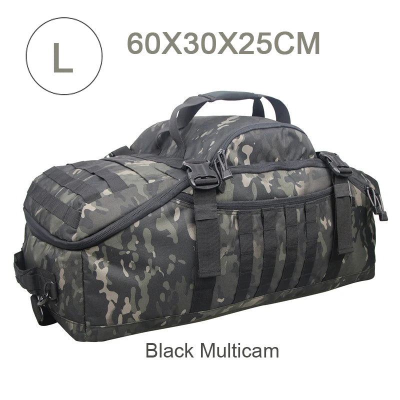 3-Way Molle Tactical Backpack Duffel Bag 30L 45L 80L for Hiking Camping Travel