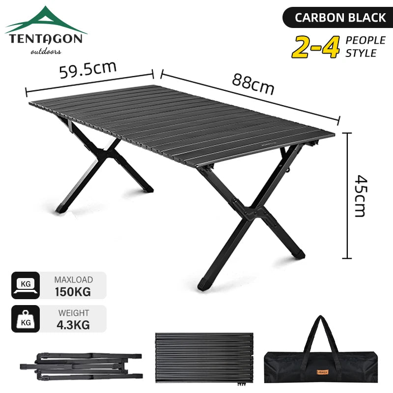 Portable Folding Camping Table – Lightweight Picnic & BBQ Side Table for Outdoor, RV, Tailgate