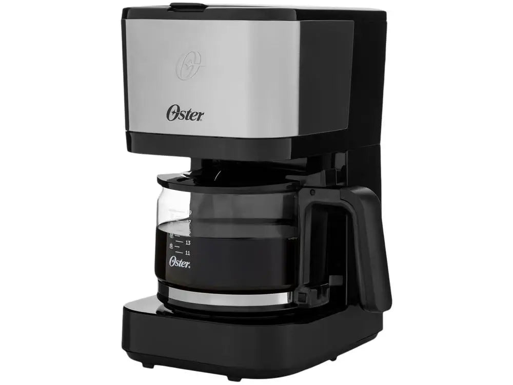 Compact 19-Cup Electric Coffee Maker with Glass Carafe & Reusable Filter - 110V
