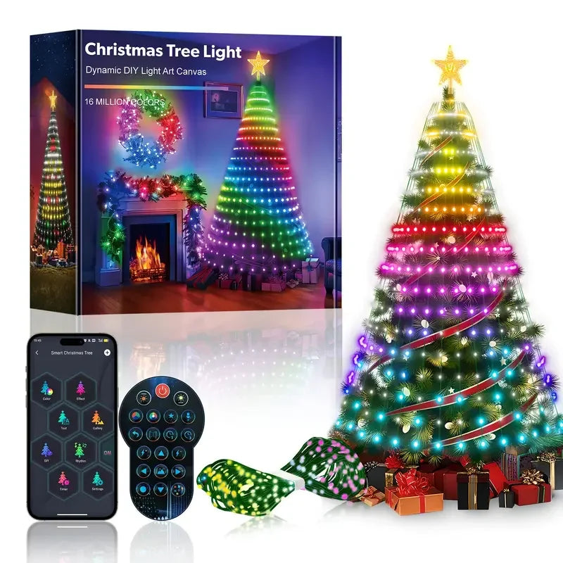 RGBIC USB Bluetooth LED String Lights – Fairy Lights for Christmas Tree, Wedding, Camping & Outdoor Garden Decor