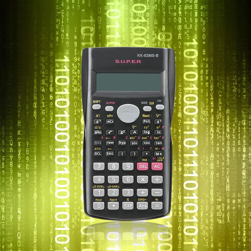 240-Function Scientific Calculator 2-Line LCD Portable Student Calculator