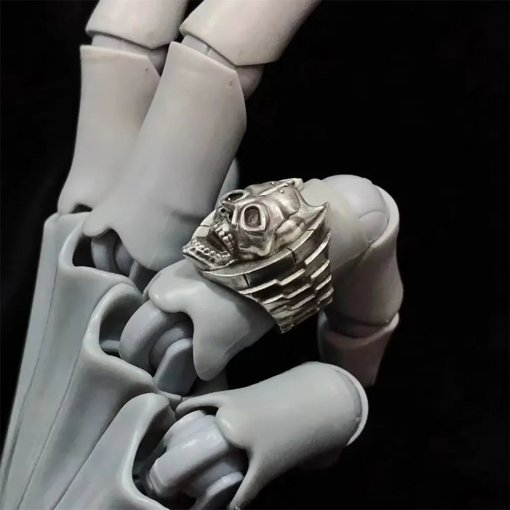 Adjustable Diamond Is Unbreakable Killer Queen Cosplay Ring - Gothic Skeleton Opening Ring for Halloween & Parties