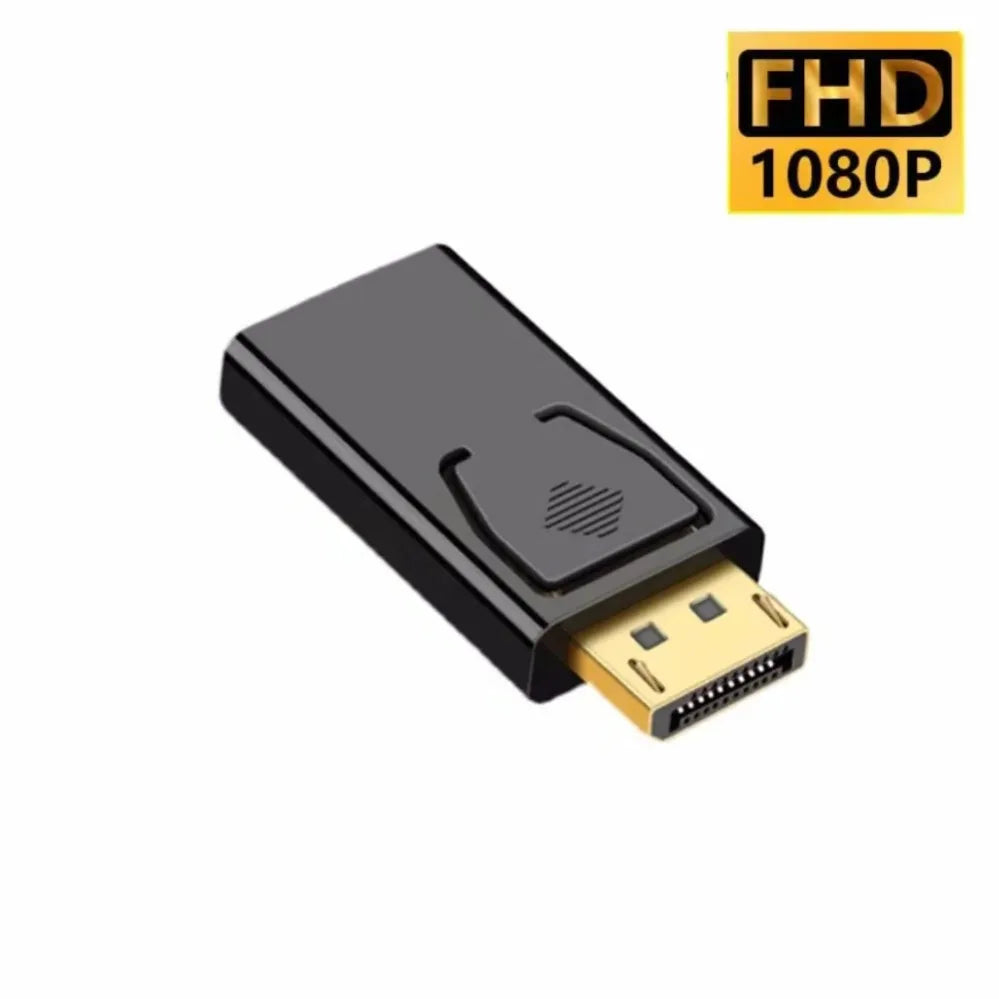 4K DisplayPort to HDMI Adapter – DP to HDMI Converter with Audio for Laptop PC HDTV